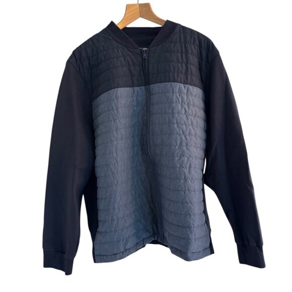 Zachary Prell Men's Size XXL Montauk Blue Quilted Bomber Jacket - Picture 1 of 9